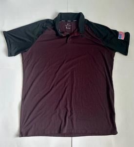 Nike Golf Dri-Fit Mens Size XL Maroon Black Short Sleeve Polo Shirt [COPY]